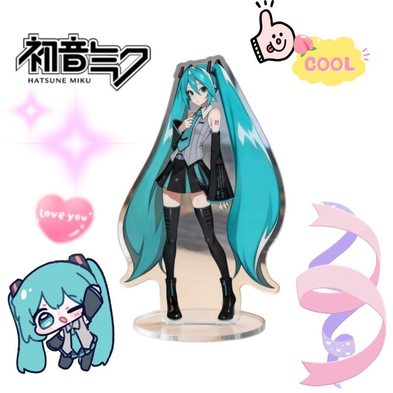 Anime Cosplay Of - 初音ミク 10 センチメートルアクリルスタンドかわいいアニメキャラクタースタンディー HD プリントデスクトップ装飾装飾コレクションファンへのギフト