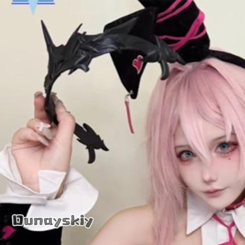 Anime Cosplay Nearby - aBAzOS*@Velvet VicGodd コスプレ小道具 ウサギの女の子のフェイスマスク カバー付きヘッドウェア VELcosplay