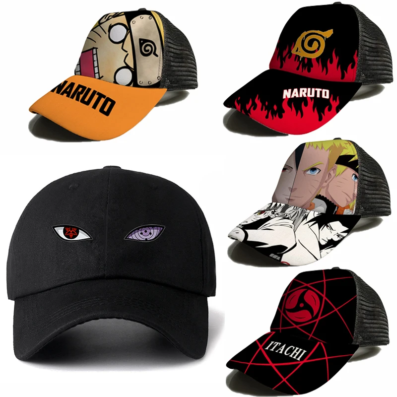Naruto Headband Metal - 子供のためのNARUTO-ナルト-野球帽,うちはイタチ,写輪眼,コスプレ,調整可能,ビーチ,サンハット,おもちゃ,ギフト,夏