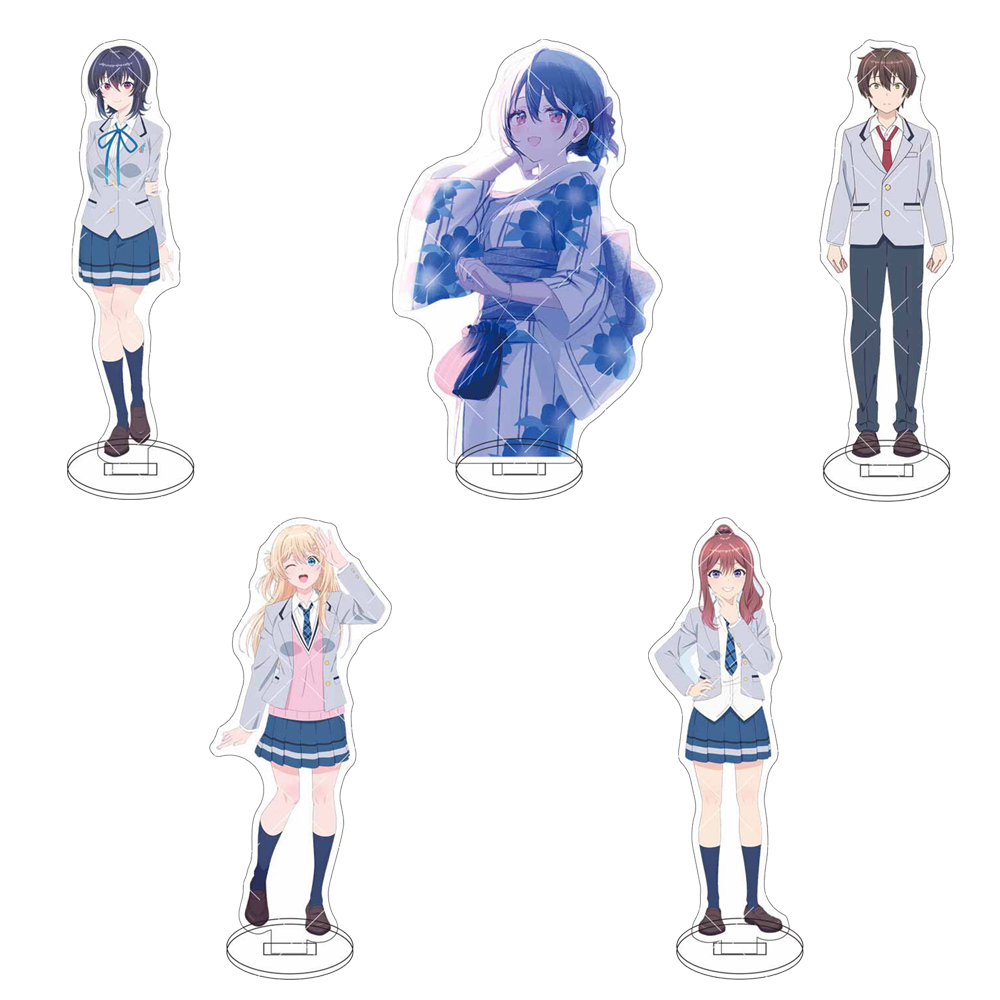 Anime Cosplay Girlfriend - 新しいアニメ「私のクラスで2番目のかわいい女の子と友達になった」キーホルダーアクリルスタンドフィギュアコスプレキャラクターギフトグッズ