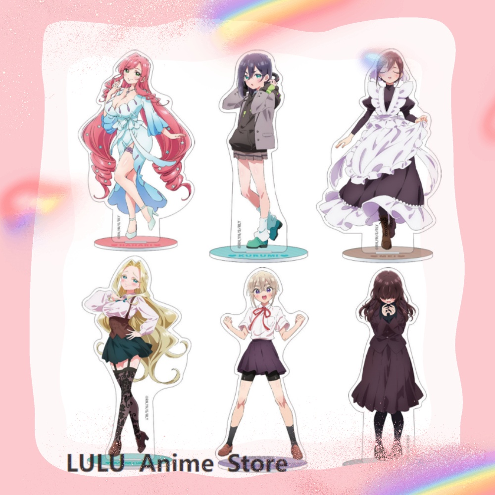 Anime Cosplay Girlfriend - アニメ「あなたを本当に愛している100人の彼女」アクリルスタンド、愛条研太郎、花園花薔薇、花園花音、インダコスプレモデルギフト