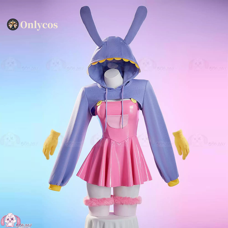 Anime Cosplay Dress - アメージング デジタル サーカス ジャックス コスプレ衣装 ウサギ