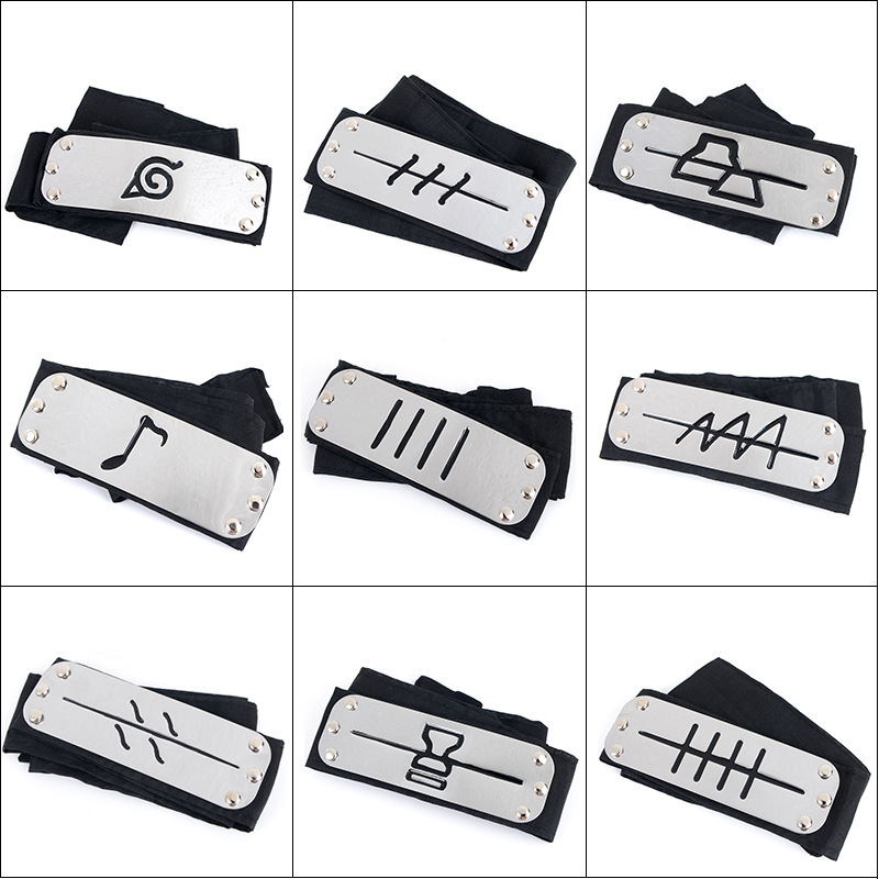 Naruto Headband Metal - タイタチ暁マダラアニメヘッドバンド、コスプレコスチューム、アクセサリー、サインヘッドバンド、フィギュアモデル、ギフト、おもちゃ、カシ