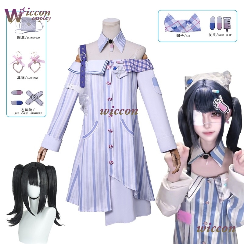 Anime Cosplay Ideas For Women - アイパッチ ジライケイ インフィニティニッキ コスプレ衣装 ウィッグ 風変わりなアイデア