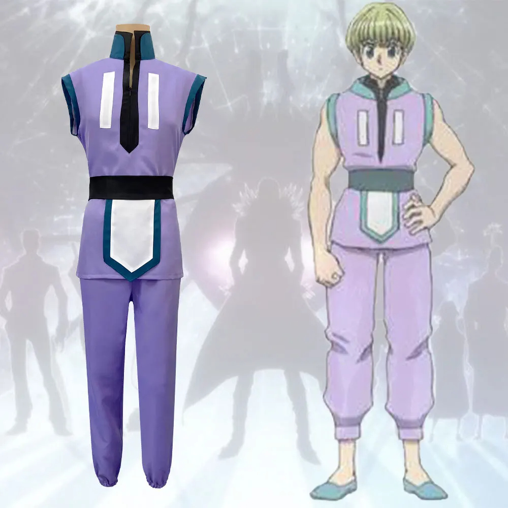 Hunter X Hunter Uniform - アニメハンター×ハンターシャルナーカコスプレ衣装男性女性トップパンツ衣装コス大会ハロウィンカーニバルパーティースーツ