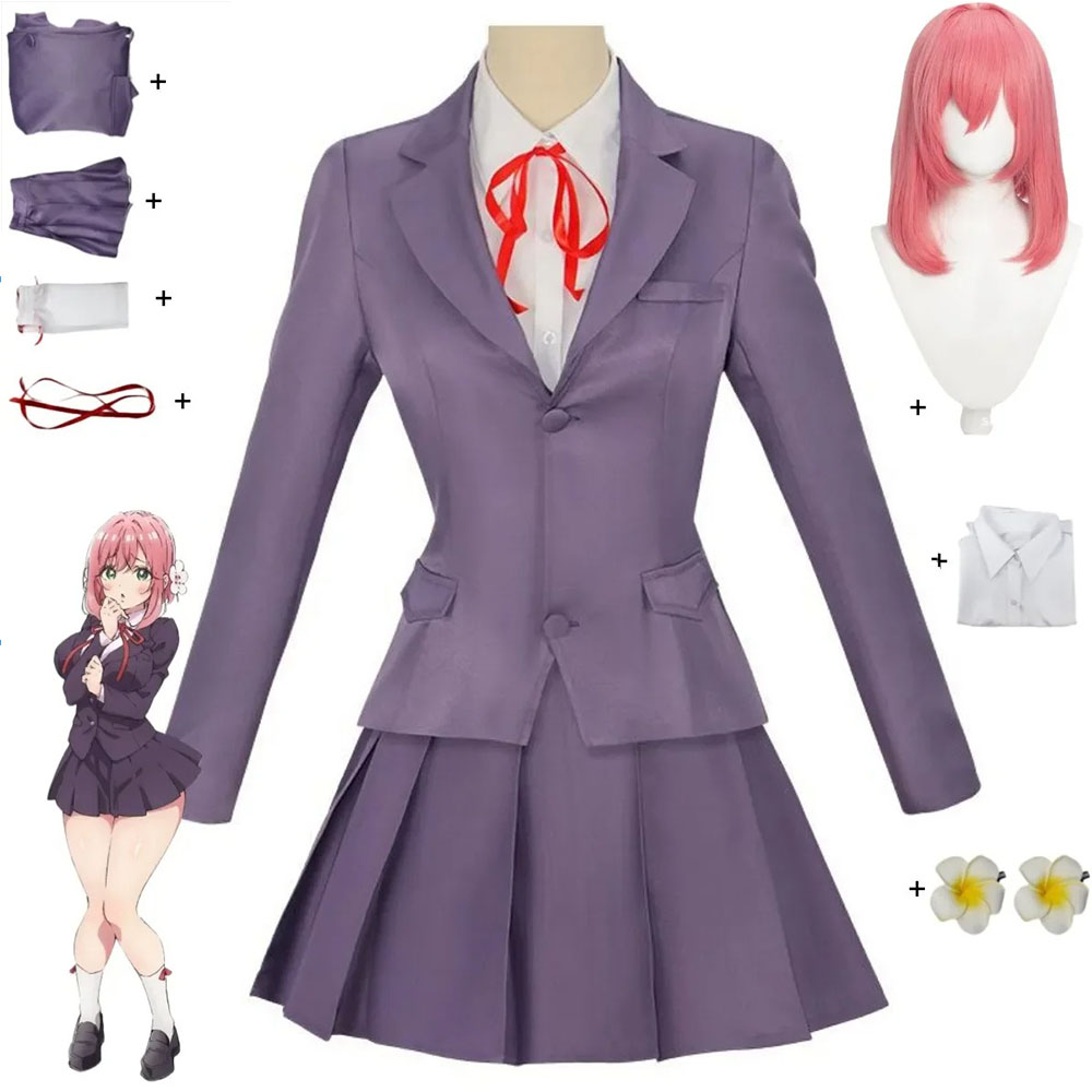 Anime Cosplay Girlfriend - アニメ あなたを本当に本当に愛している 100 人のガールフレンド 花園ハカリ コスプレ衣装