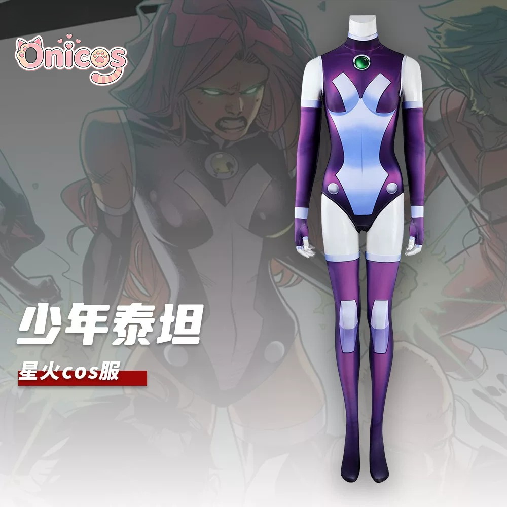 ティーン・タイタンズ スターファイア コリアンダー ‌    - Anime Cosplay Bodysuit のレビューと価格