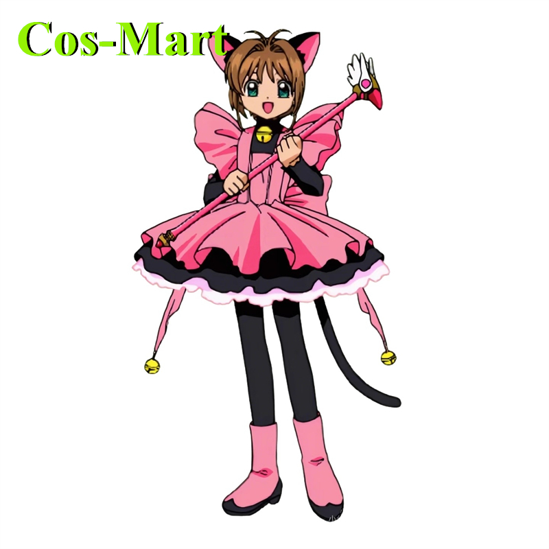 Cos-Mart アニメカードキャプターさくら木之本さくらコ - Anime Cosplay Pink のレビューと価格