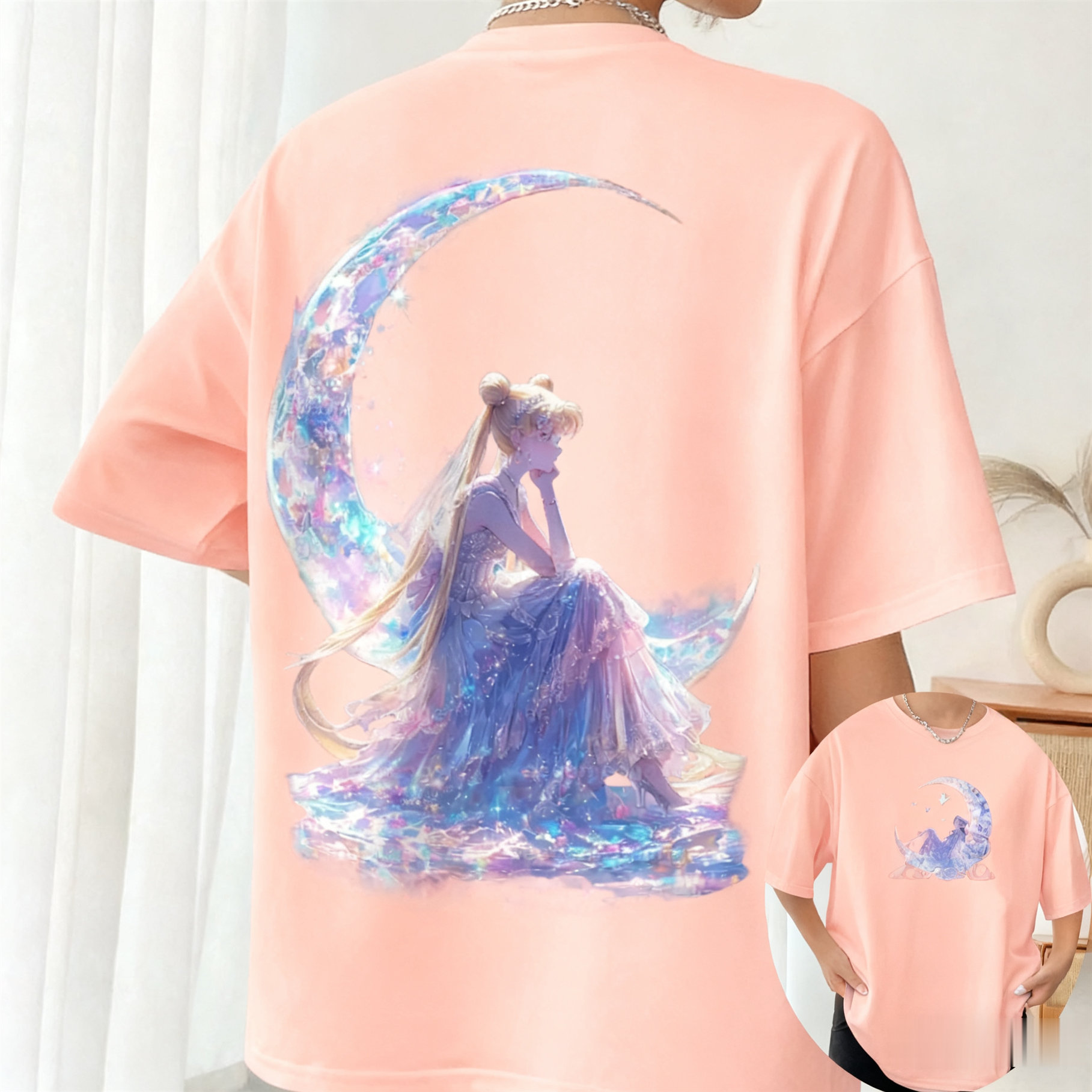 2026 セーラームーンアニメプリント女性の綿品質半袖 Tシ - Anime Cosplay Girlfriend のレビューと価格