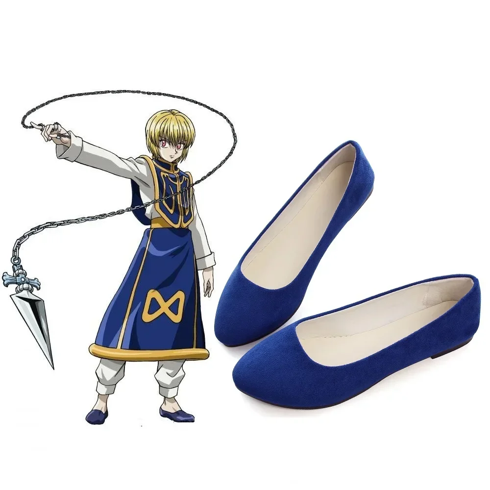 ハンター×ハンター クラピカ コスプレ ブルーの靴 バレージ - Hunter X Hunter Uniform のレビューと価格